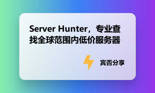 Server Hunter，专业查找全球范围内低价服务器
